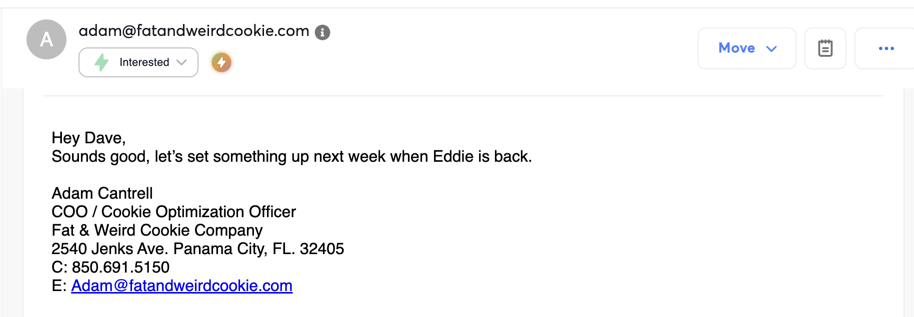 Interested reply to the Cold Summit campaign