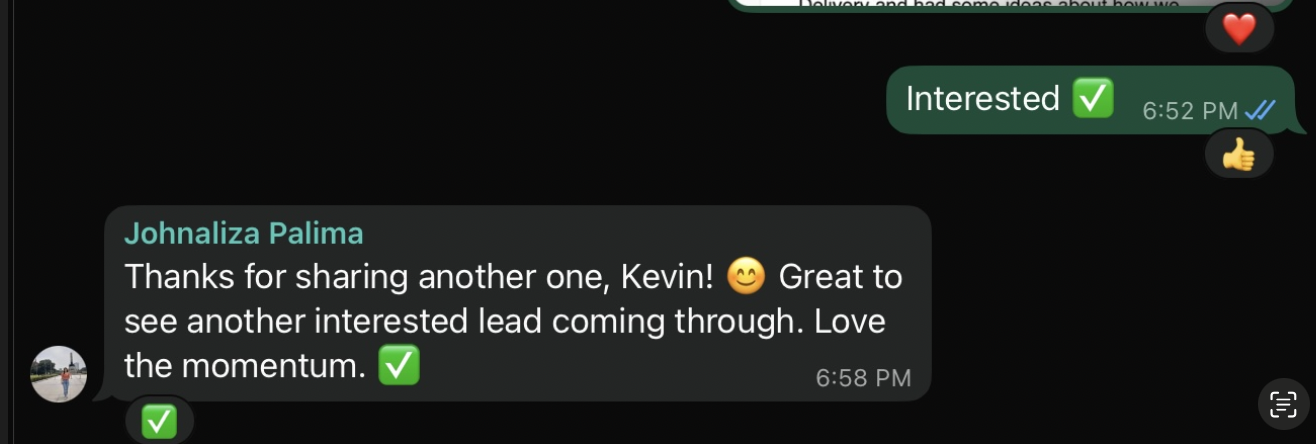 Client testimonial